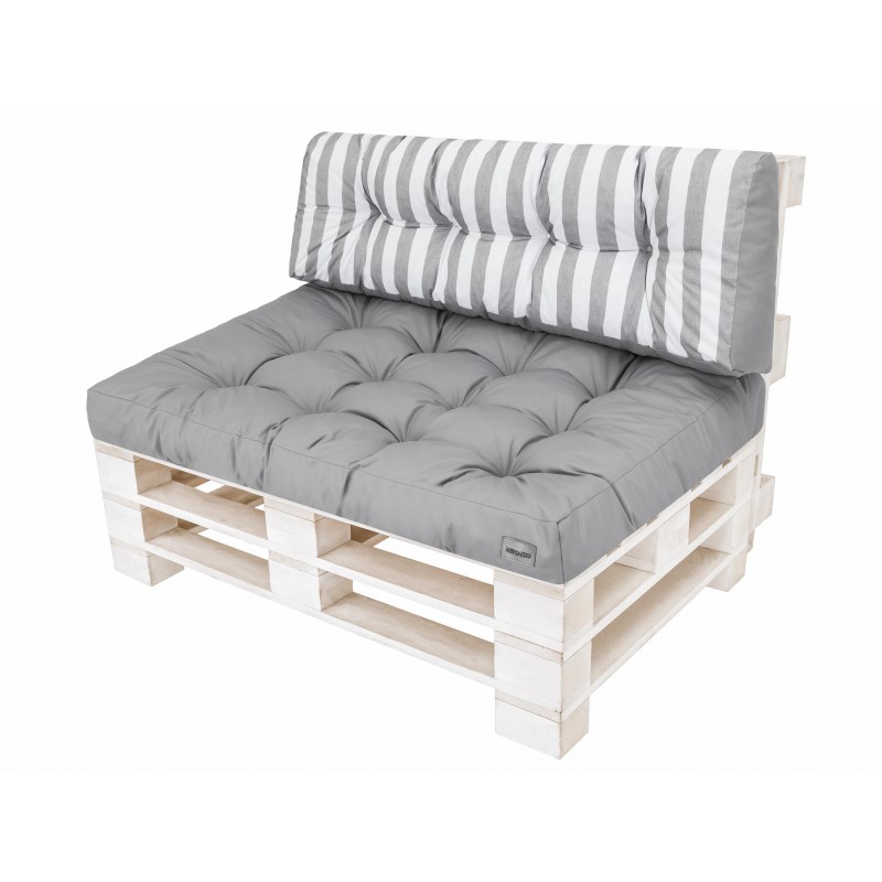 LEO Kissen - Esche mit weißen Streifen - 120x82 cm - 1+1