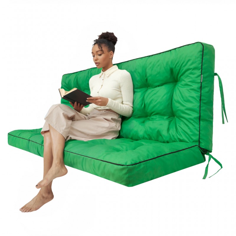 Pola Kissen - Grün - ohne Kissen - 140x49x56cm