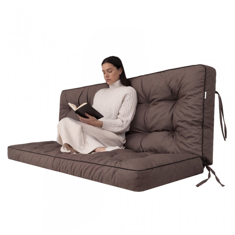 Kissen Pola- Braum- ohne Kissen - 150x49x56cm