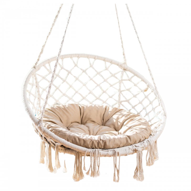 Kleines Storchenkissen - Beige - Ekolen