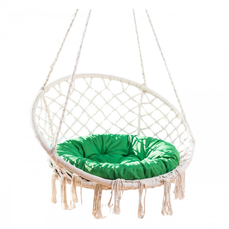 Storch Kissen klein - Grün - Oxford