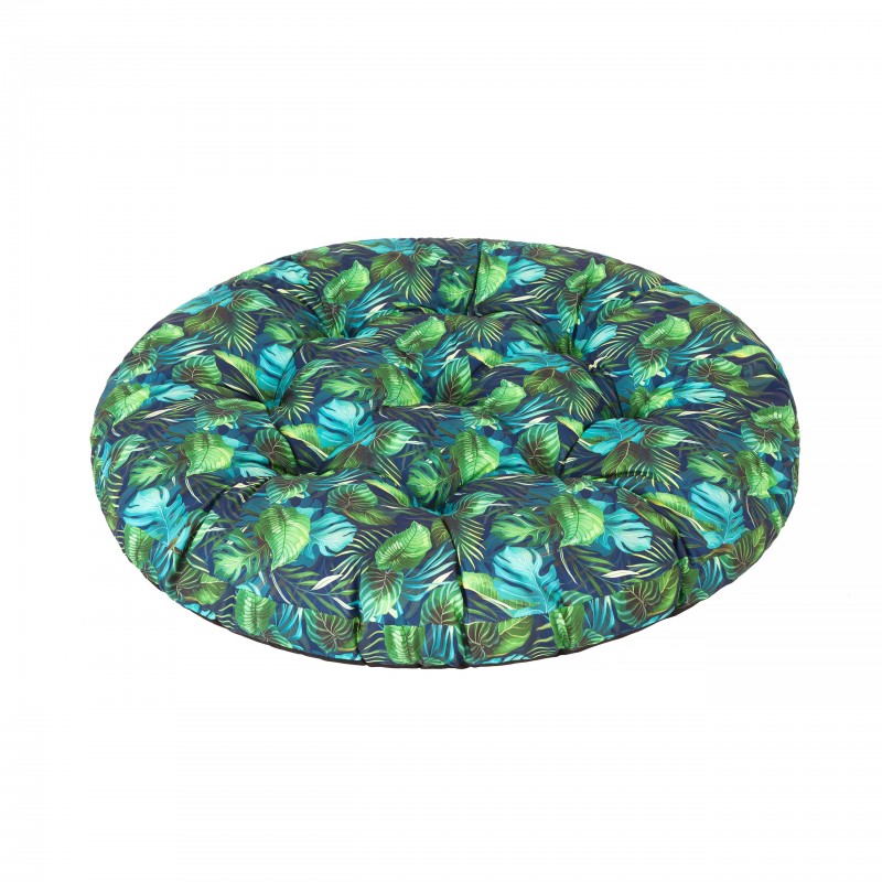 Storchenkissen groß - Blaue Blätter