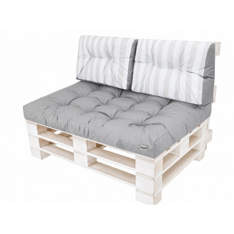 LEO Kissen - Esche mit hellen Streifen - 120x82 cm - 1+2