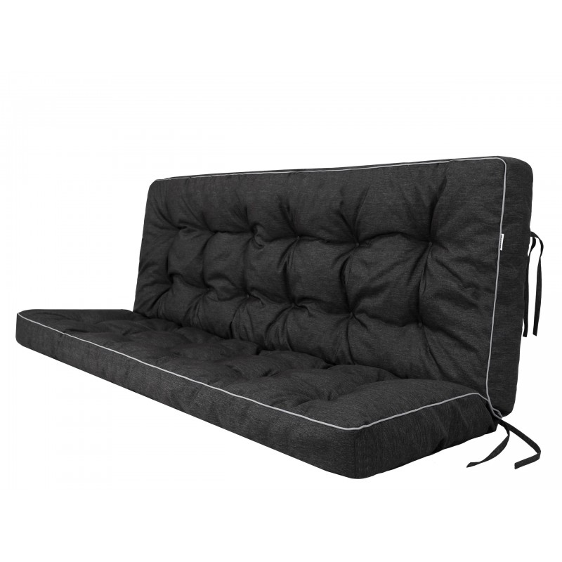 Kissen Pola - Schwarz - 120x49x56cm