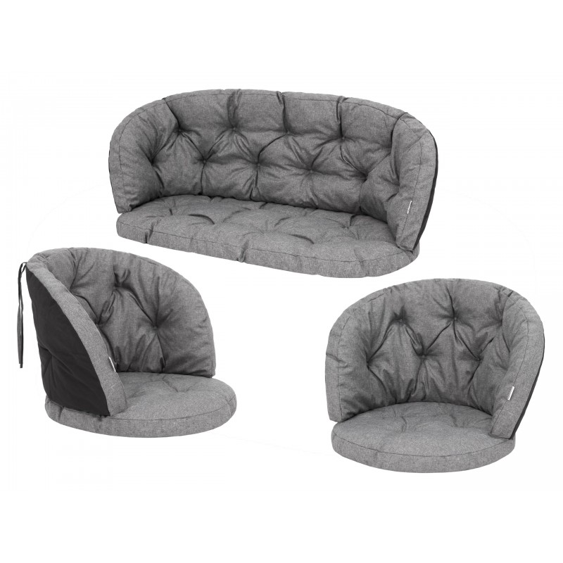 Amanda Prestige Kissenset 2+1- Graphit