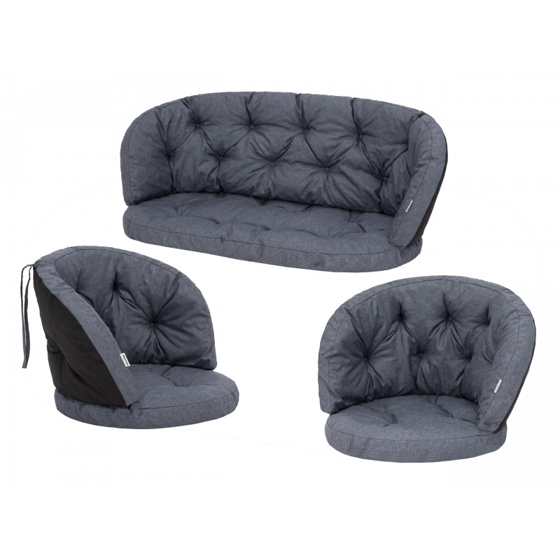 Amanda Prestige Kissenset 2+1- Navyblau