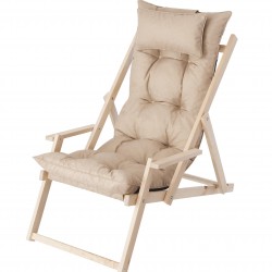 Liegestuhl Marlena - Beige...