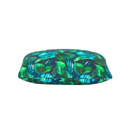 Jasiek Kissen - Blaue Blätter