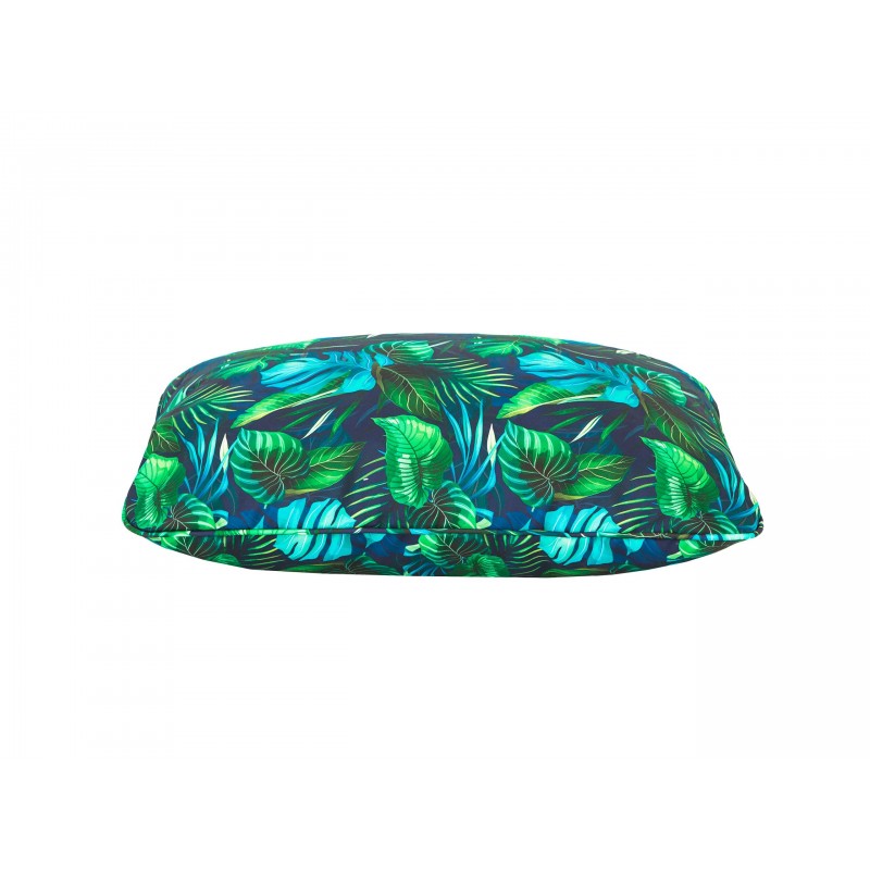 Jasiek Kissen - Blaue Blätter