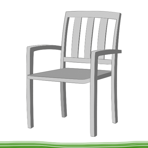 Kissen für Stühle mit niedriger Rückenlehne